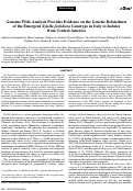 Cover page: Genome-Wide Analysis Provides Evidence on the Genetic Relatedness of the Emergent Xylella fastidiosa Genotype in Italy to Isolates from Central America.