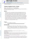 Cover page: Treatment of Multiple Sclerosis: A Review