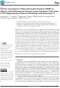 Cover page: Robust Assessment of Macromolecular Fraction (MMF) in Muscle with Differing Fat Fraction Using Ultrashort Echo Time (UTE) Magnetization Transfer Modeling with Measured T1