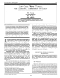 Cover page: LOW-COST WIND TUNNEL FOR AEROSOL INHALATION STUDIES