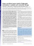 Cover page: Using a preclinical mouse model of high-grade astrocytoma to optimize p53 restoration therapy.