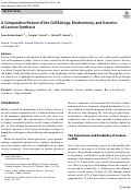 Cover page: A Comparative Review of the Cell Biology, Biochemistry, and Genetics of Lactose Synthesis