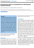 Cover page: Factitial panniculitis as a manifestation of self-imposed factitious disorder