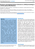 Cover page: Exclusive extragenital lichen sclerosis in a child presenting in a lichen planus distribution