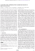 Cover page: Acceleration of the contribution of the Greenland and Antarctic ice sheets to sea level rise