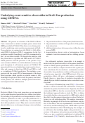 Cover page: Underlying-event sensitive observables in Drell–Yan production using GENEVA