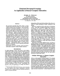 Cover page: Simulated Perceptual Grouping: An Application to Human-Computer Interaction