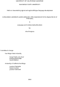 Cover page: Paths to characterizing typical and atypical bilingual language development