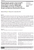 Cover page: Estimating the number of preventable cardiovascular disease events in the United States using the EMPA-REG OUTCOME trial results and National Health and Nutrition Examination Survey