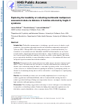 Cover page: Exploring the feasibility of collecting multimodal multiperson assessment data via distance in families affected by fragile X syndrome