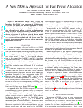 Cover page: A New NOMA Approach for Fair Power Allocation