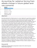 Cover page: Accounting for radiative forcing from albedo change in future global land-use scenarios