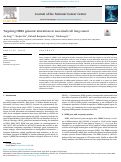 Cover page: Targeting HER2 genomic alterations in non-small cell lung cancer.