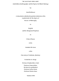 Cover page: “TO SAVE MY OWN LIFE”: Antebellum Autobiography and Figures for Black Ontology