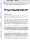 Cover page: Autoantibody Landscape in Patients with Advanced Prostate Cancer