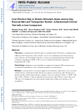 Cover page: Cost-effective way to reduce stimulant-abuse among gay/bisexual men and transgender women: a randomized clinical trial with a cost comparison