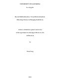 Cover page: Beyond Multiculturalism, Toward Interculturalism: Educating Citizens in Changing South Korea