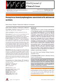 Cover page: Paraspinous hemolymphangioma associated with adolescent scoliosis.