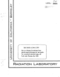 Cover page: THE MELTING POINT AND THE DENSITY OF NEPTUNIUM METAL A MICRO MELTING POINT APPARATUS FOR METALS