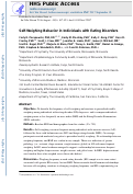 Cover page: Self‐weighing behavior in individuals with eating disorders