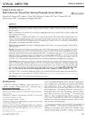 Cover page: Risk Factors for Sexual Pain Among Physically Active Women