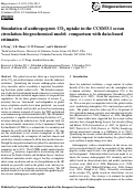 Cover page: Simulation of anthropogenic CO2 uptake in the CCSM3.1 ocean circulation-biogeochemical model: comparison with data-based estimates