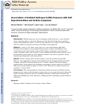 Cover page: Associations of ambient hydrogen sulfide exposure with self-reported asthma and asthma symptoms