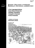 Cover page: A New Lagrangian-Eulerian Finite Element Method for Modeling Contaminant Transport Fractured Porous Formation