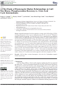 Cover page: A Pilot Study of Bioenergetic Marker Relationships in Gulf War Illness: Phosphocreatine Recovery vs. Citric Acid Cycle Intermediates