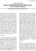 Cover page: Dyspnea and Pleural Effusion after a Motor Vehicle Accident: A Case of Traumatic Chylothorax