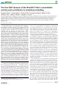 Cover page: The first DEP domain of the RhoGEF P-Rex1 autoinhibits activity and contributes to membrane binding.