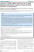Cover page: Inhibition of ABCB1 (MDR1) Expression by an siRNA Nanoparticulate Delivery System to Overcome Drug Resistance in Osteosarcoma