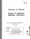 Cover page: THEORY OP THE rf MANIFOLD AND MEASUREMENTS ON A MODEL MANIFOLD SYSTEM