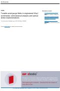 Cover page: Tunable axial gauge fields in engineered Weyl semimetals: semiclassical analysis and optical lattice implementations