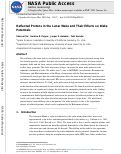 Cover page: Reflected Protons in the Lunar Wake and Their Effects on Wake Potentials.