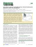 Cover page: Under What Conditions Can Equilibrium Gas–Particle Partitioning Be Expected to Hold in the Atmosphere?