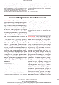 Cover page: Nutritional Management of Chronic Kidney Disease