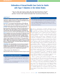 Cover page: Estimation of Annual Health Care Costs for Adults with Type 1 Diabetes in the United States.