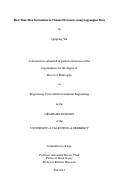 Cover page: Real Time Flow Estimation in Channel Networks using Lagrangian Data