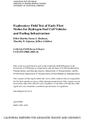 Cover page: Exploratory Field Test of Early Fleet Niches for Hydrogen Fuel Cell Vehicles and Fueling Infrastructure