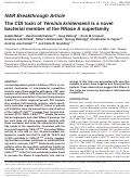 Cover page: The CDI toxin of Yersinia kristensenii is a novel bacterial member of the RNase A superfamily