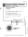 Cover page: LIFE OF FLUORESCENT LAMPS OPERATED AT HIGH FREQUENCIES WITH SOLID-STATE BALLASTS