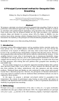 Cover page: A Principal Curve-based method for Geospatial Data Smoothing