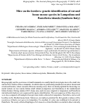 Cover page: Mice on the borders: genetic determinations of rat and house mouse species in Lampedusa and Pantelleria islands (Southern Italy)