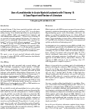 Cover page: Use of Lenalidomide in Acute Myeloid Leukemia with Trisomy 13 A Case Report and Review of Literature