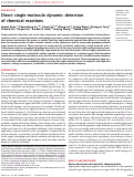 Cover page: Direct single-molecule dynamic detection of chemical reactions