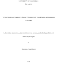 Cover page: “A New Kingdom of Femininity”: Women’s Utopias in Early English Culture and Imagination (1405-1666)