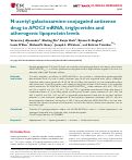 Cover page: N-acetyl galactosamine-conjugated antisense drug to APOC3 mRNA, triglycerides and atherogenic lipoprotein levels