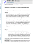 Cover page: Cognitive control training for emotion-related impulsivity