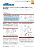 Cover page: Titanium(IV)-Catalyzed Stereoselective Synthesis of Spirooxindole-1-pyrrolines